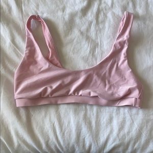 Pink bikini top